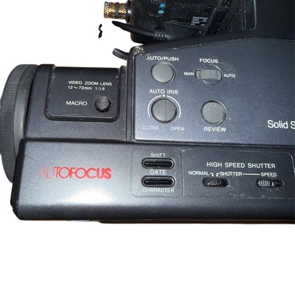 RCA VHS HQ Camcorder Solid State Image Sensor w/ Hard Case & Accessories vintage - Picture 7 of 15